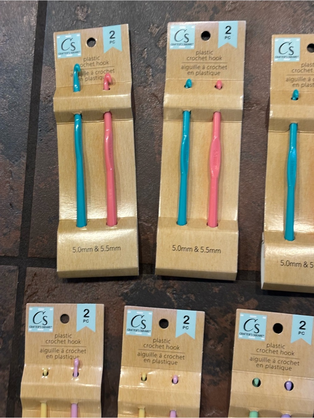 Assorted Color Crochet Hook Set - 10 Packs - Picture 5 of 5